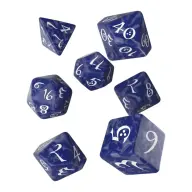 Q WORKSHOP Classic RPG dobókocka készlet kobalt fehér DNDDICE188