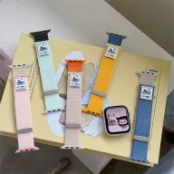BLACKBIRD Curea Iwatch pentru aparat Hot Dog deschis maro albastru 38/40/41/S BH1795