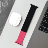 BLACKBIRD Litchi remen iWatch uređaju 38/40/41mm crno pink BH1803