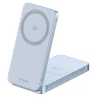 UGREEN MagFlow Qi2.2 2in1 vezeték nélküli töltő 25W ezüst 55963