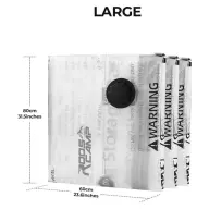ROOSCAMP Vacuum bag set 4 pcs 60×80cm reusable L size VSBAGL