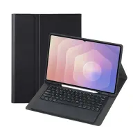 GIGAPACK samsung tab s11 ultra 5g / tab s11 ultra wifi tok álló bőr hatású flip bluetooth billentyűzet asztali tartó ceruza tartó fekete GP-183193