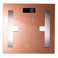 BERLINGER HAUS Testzsíranalizáló személymérleg (180 kg) rózsaarany BH/9356