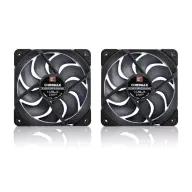 NOCTUA NF-A12x25 G2 PWM Sx2-PP chromax.black 2 pieces set
