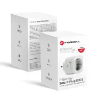 FORCELL F-ENERGY EU02 okos konnektor 230V WiFi Tuya Alexa fehér FOR379208