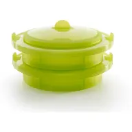LÉKUÉ Steamer kétszintes párolóedény fedéllel világos zöld LK886065