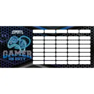 LIZZYSULI Órarend tolltartóhoz kétoldalas "Esport Gamer on Duty" 25db 7740001008