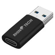 USB 3.0 USB-C (F) USB-A (M) OTG Átalakító Fekete 3cm RTACC488