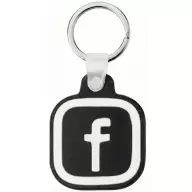 NFC kulcstartó Facebook logóval fekete/fehér PLA TS15649
