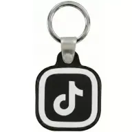 NFC kulcstartó TikTok logóval PLA fekete/fehér TS15651