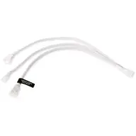 ALPHACOOL Ventilátor elosztó kábel 4-Pin PWM 1x - 3x splitter 30cm Fehér 18726