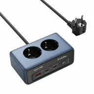 COLORWAY CW-CHE25PDB mural 2 priză 1x USB-A 2x USB-C GaN 45W negru