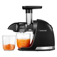 AMZCHEF Gyümölcscentrifuga lassan működő Fekete ZM1501-BK-SM