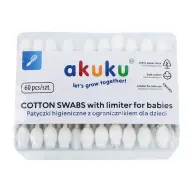 AKUKU Baba fültisztító stick limiterrel 60 pcs