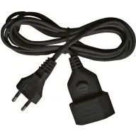BRENNENSTUHL Extension cord 3m black with Euro plug 1161790