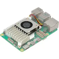 RASPBERRY PI Aktív hűtő ventilátor Raspberry Pi 5 alumínium 4-Pin PWM SC1148 RB-heatsink3