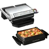 TEFAL OptiGrill+ Snacking & Baking Elektromos grillsütő 2000W Ezüst/Fekete GC714D