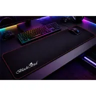 BLACKBIRD Gamer Mauspad schwarz 90x40cm 3mm rot genäht Kante BH1825