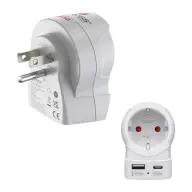 HAMA Utazó adapter EU-USA/Kanada 20W PD töltővel