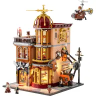 LUMIBRICKS Steampunk Repülőklub építőjáték 1858 db LED világítással F9050