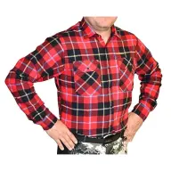 NITEFORCE Flannel ing piros-fekete L NITFSREDDISHL