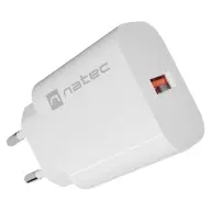 NATEC RIBERA 1x USB-A 18W wall charger white NUC-2392