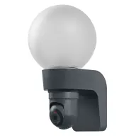 OSRAM Smart+ WiFi kamera és lámpatest kültéri IP44 3MP E27 fekete KMR-LP-E27