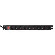 GEMBIRD de rețea splitter 8 priză cu comutator 3m negru EG-PDU-9F2F