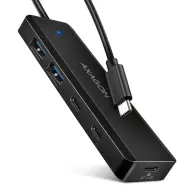 AXAGON HUE-C2C USB-C 5Gbps hub crno