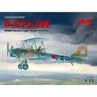 ICM 1/72 U-2/Po-2VS második világháborús szovjet könnyű éjszakai bombázó repülőgép modell ICM72243