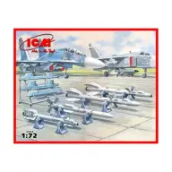 ICM 1/72 Soviet Air-to-Air Aircraft Armament szovjet repülőgép fegyverzet modell kiegészítő ICM72212