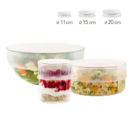 LÉKUÉ Reusable Stretch Lids food-preserving silicone lid set 3 pcs LK881985