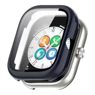 GIGAPACK Honor Choice Haylou Watch műanyag keret bumper ütésállóság + kijelzővédő üveg sötétkék GP-189153