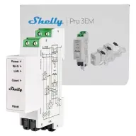 SHELLY Pro 3EM 120A V2 háromfázisú flowmeter SPEM-003CEBEU ALL-REL-PRO3EMV2