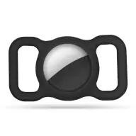 TECH-PROTECT Smooth Apple AirTag / AirTag 2 tok kisállat nyakörvre fekete SP112622