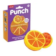 VILEDA Punch Dual Action scouring sponge orange KHTV104