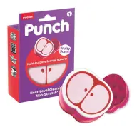VILEDA KHTV103 Punch Scrub n Wipe multipurpose scouring sponge apple