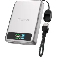 BMX SolidSafe 10K Solid-State Magnetic Power Bank ezüst BMX-B939-10-SI