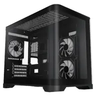 GAMEMAX Case HYPE-M Micro ATX glass door black HYPE-M BK