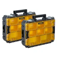 STANLEY FMST82967-9 FATMAX PRO-STACK Organizer Duo-Pack fekete/átlátszó