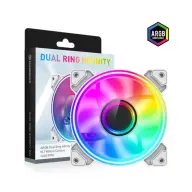 GAMEMAX Case Fan Dual Ring Infinity ARGB 120mm Fehér DUAL RING INFINITY WH