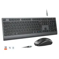MEETION MT-C2000 Wireless 2.4G/BT Mađarski set crno