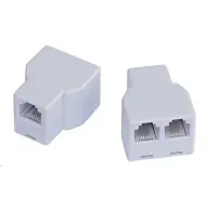 RJ11 Splitter White 3cm DVOJSP6/4