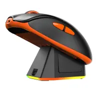 MEETION Wireless mouse with charging dock black GW39BLACK
