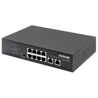 INTELLINET Switch PoE 8 port 8x 1Gbps PoE+ + 2x Uplink 120W 561402