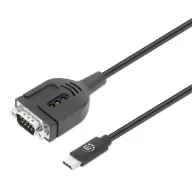 MANHATTAN USB-C Soros DB9/RS232 Átalakító 1m 154499