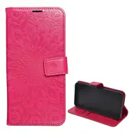 GIGAPACK Flip oldalra nyíló asztali tartós tok kézpánttal Samsung A27 5G mandala rózsaszín GP-191798