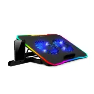 EVOLVEO CoolPro chladící podložka notebook 17" 2x ventilátor RGB fekete COOLPRO-BK