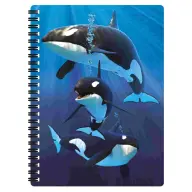 3D vonalas füzet A5 Kardszárnyú delfin 68680
