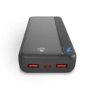 NEDIS Külső akkumulátor 20000mAh 1.5/1.67/2.0/2.22/3.0A fekete PBKPD20W225BK